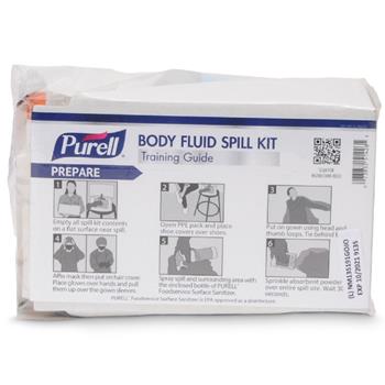 PURELL Body Fluid Spill Kit Refill, Fragrance Free, Refill for PURELL&#174; Body Fluid Spill Kit Clamshell Carrier 2/CT