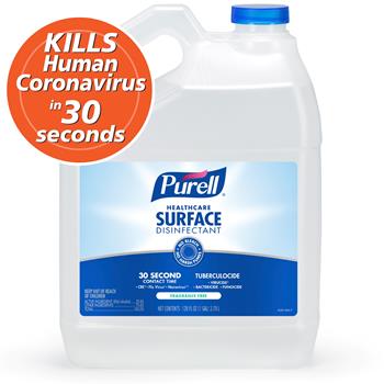 PURELL Healthcare Surface Disinfectant, Fragrance Free, 1 gal Bottle, 4/CT