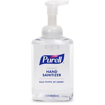 PURELL Advanced Hand Sanitizer, Table Top Luxurious Foam Pump Bottle, 515 mL
