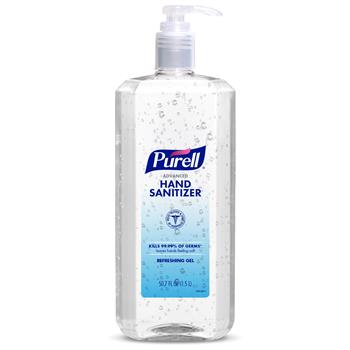 PURELL Advanced Hand Sanitizer Refreshing Gel, Clean Scent, 1.5 Liter Pump Bottle