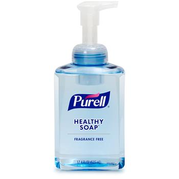 PURELL Healthy Soap, Gentle &amp; Free Foam Hand Soap, 515 mL Counter Top Pump Bottle, 4 Bottles/Carton