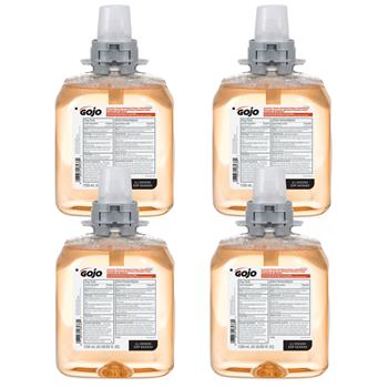 GOJO Luxury Foam Antibacterial Handwash, Fresh Fruit Fragrance, 1250 mL Foam, FMX-12 Refill, 4/Carton