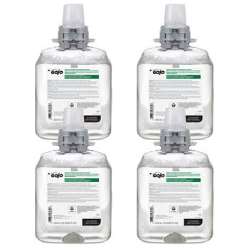 GOJO Green Certified Foam Hand Cleaner, Fragrance Free, 1250 mL, FMX-12 Refill, 4 Refills/Carton