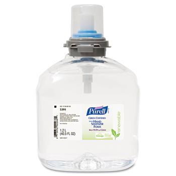 PURELL Advanced Hand Sanitizer Green Certified Foam, 1200 mL Refill for TFX™ Dispenser, 2/CT
