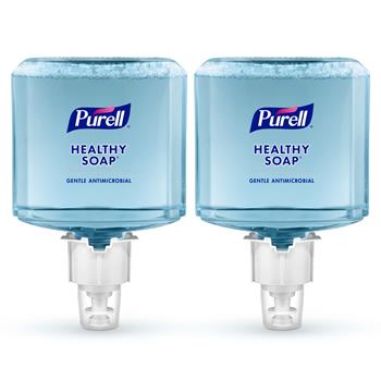 PURELL Healthy Soap 0.5% BAK Antimicrobial Foam, Lightly Fragranced, 1200 mL Refill, For ES6 Automatic Soap Dispenser, 2/Carton