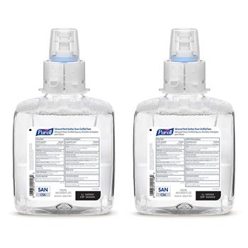 PURELL&#174; Advanced Hand Sanitizer, Green Certified Foam, Fragrance-Free, 1200 mL Refill