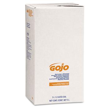 GOJO NATURAL* ORANGE™ Pumice Hand Cleaner, 5000 mL Refill for GOJO&#174; PRO™ TDX™ Dispenser, 2/CT
