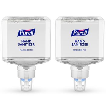 PURELL Healthcare Advanced Hand Sanitizer Gentle &amp; Free Foam, Fragrance Free, 1200 mL, Refill for ES8 Dispenser, 2/CS