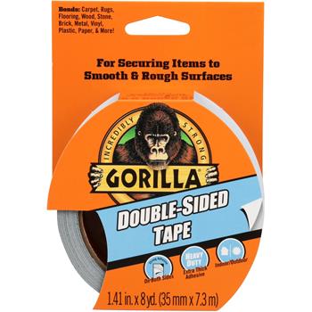 Gorilla Glue Double Sided Tape, 1.4&quot; x 24&#39;, Gray