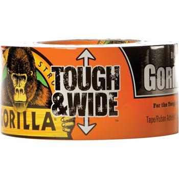 Gorilla Glue Tough &amp; Wide Tape, 25 yd Length x 2.88&quot; Width, Black