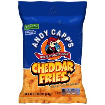 Andy Capp&#39;s Cheddar Fries, 0.85 oz. Bag, 72/CS