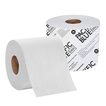 Pacific Blue Basic Standard Roll 1-Ply Toilet Paper By GP Pro, 48/CT