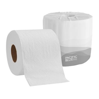 Pacific Blue Basic Standard Roll 1-Ply Toilet Paper By GP Pro, 40/CT
