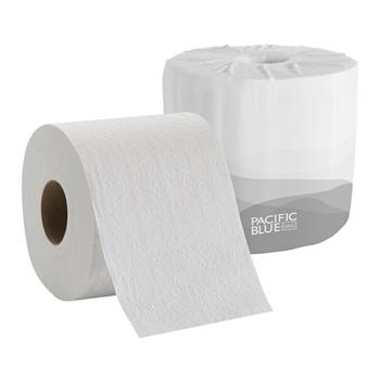 Pacific Blue Basic™ Standard Roll Embossed 1-Ply Toilet Paper By GP Pro, 80/CT