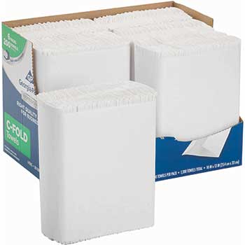 Georgia Pacific Professional Premium 1-Ply C-Fold Paper Towels, White, 200/Pack, 6 Packs/CT