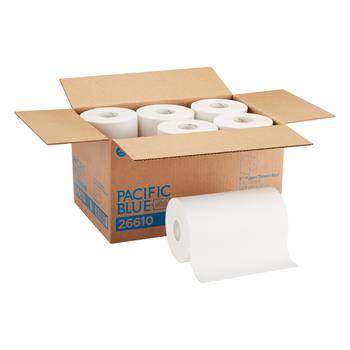 Georgia Pacific Professional Paper Towel Roll, 9&quot;, White, 400&#39;, 6 Rolls/CT