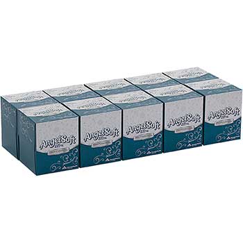 Angel Soft&#174; Facial Tissue, Cube Box, 2-Ply, 96 Sheets, 10 Boxes/CT