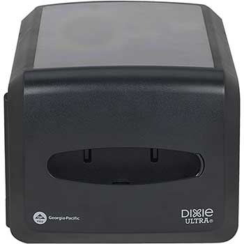 Dixie Ultra Countertop Interfold Napkin Dispenser by GP Pro,  8.200” W x 12.800” D x 6.600” H, Holds 500 Napkins, Black