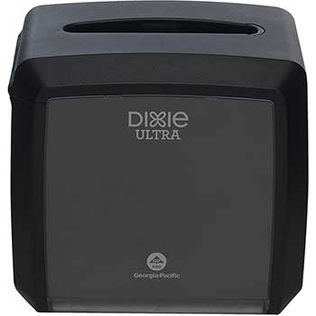 Dixie Ultra Tabletop Interfold Napkin Dispenser by GP Pro, 7.600” W x 6.100” D x 7.200” H, Holds 275 Napkins, Black