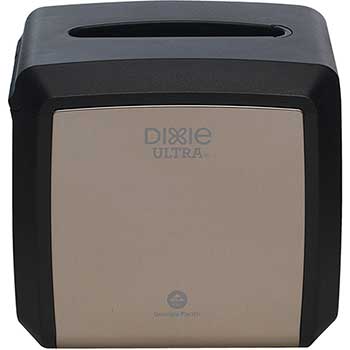 Dixie Ultra Tabletop Interfold Napkin Dispenser by GP Pro, 7.600” W x 6.100” D x 7.200” H, Holds 275 Napkins, Stainless