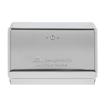 Georgia Pacific Professional Multifold Paper Towel Dispenser, 11.63 in x 4.25 in, 8.5 in, Chrome, 10/Carton
