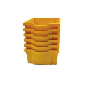 Gratnells Deep F2 Tray, Sunshine Yellow, 6/Pack