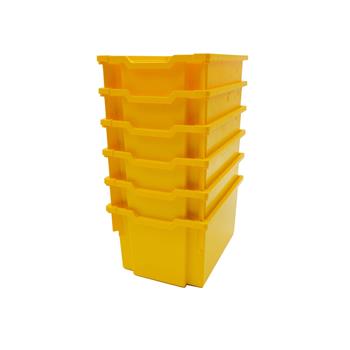 Gratnells Extra Deep F25 Tray, Sunshine Yellow, 6/Pack