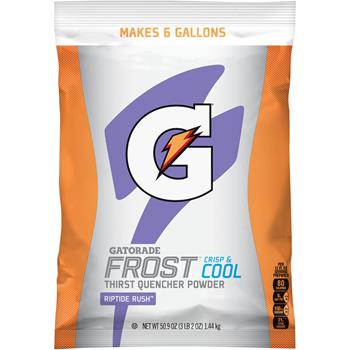 Gatorade Frost Thirst Quencher Powder, Riptide Rush Flavored, 50.9 oz, 14 Pouches/Carton