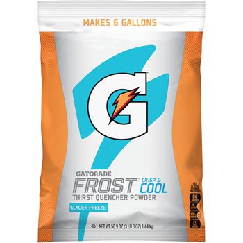 Gatorade Frost Thirst Quencher Powder, Glacier Freeze Flavored, 50.9 oz, 14 Pouches/Carton
