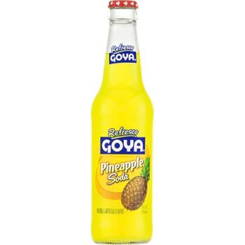 Goya Pineapple Soda, 12 oz, 24/Case