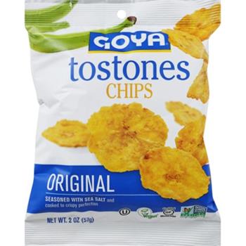 Goya Tostones Chips, Original, 2 oz, 24/Case
