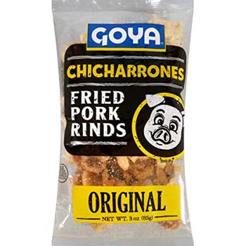 Goya Chicharrones, Fried Pork Rinds, 3 oz, 12 Bags/Case