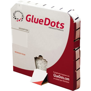 Glue Dots&#174; Super High Tack, Low Profile, 1/2&quot;, Clear, 4000/RL