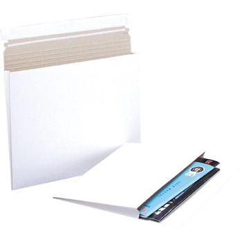 W.B. Mason Co. Stayflats Gusseted Self-Seal Mailers, 10 in x 7-3/4 in x 1 in, White, 100/Case