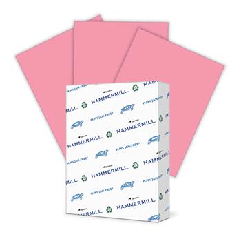 Hammermill Fore Multi-Purpose Recycled Colored Paper, 20 lb, 8.5&quot; x 11&quot;, Cherry, 500 Sheets/Ream