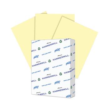 Hammermill Fore Multi-Purpose Colored Paper, 20 lb, 8.5&quot; x 11&quot;, Canary, 500 Sheets/Ream