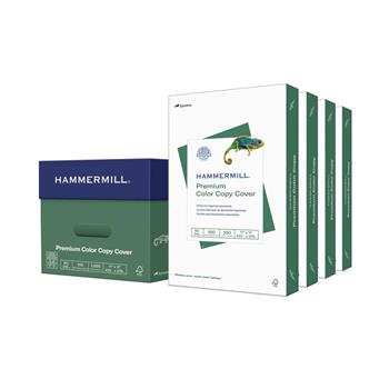 Hammermill Premium Color Copy Cover, 100 Bright, 80 lb, 17&quot; x 11&quot;, White, 250 Sheets/Pack, 4 Packs/Carton
