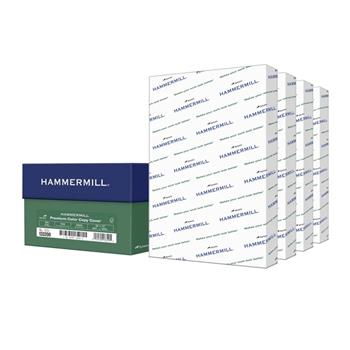 Hammermill Premium Color Copy Cover Stock, 100 Bright, 80 lb, 18&quot; x 12&quot;, White, 250 Sheets/Pack, 4 Packs/Carton