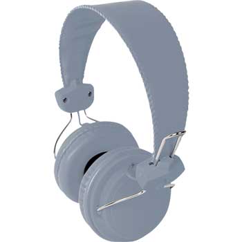 HamiltonBuhl TRRS Headset with In-Line Microphone, Gray