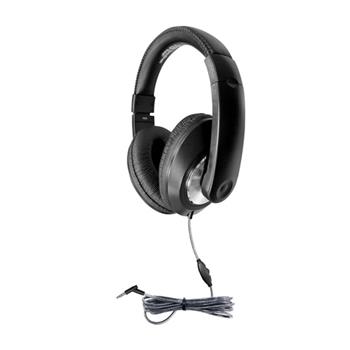 HamiltonBuhl Smart-Trek Deluxe Stereo Headphone with In-Line Volume Control and 3.5mm TRS Plug