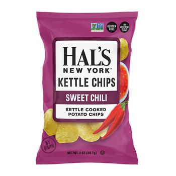 Hal&#39;s New York Kettle Chips, Sweet Chili, 2 oz., 24/Case
