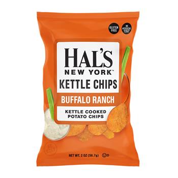 Hal&#39;s New York Kettle Chips, Buffalo Ranch, 2 oz., 24/Case