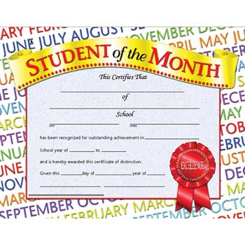 Hayes Publishing Award, Student of the Month, 30/PK