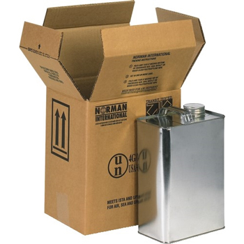 W.B. Mason Co. F-Style boxes, 2 - 1 Gallon, 8 7/8&quot; x 6 5/8&quot; x 10 1/4&quot;, Kraft, 20/BD