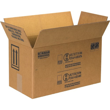 W.B. Mason Co. Paint Can boxes, 2 - 1 Gallon, 17&quot; x 8 1/2&quot; x 9 5/16&quot;, Kraft, 25/BD