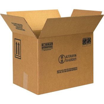 W.B. Mason Co. F-Style Paint Can boxes, 4 - 1 Gallon, 16 3/8&quot; x 11 3/8&quot; x 12 3/8&quot;, Kraft, 10/BD