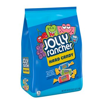 Jolly Rancher Assorted Fruit Flavored Hard Candy Bulk Bag, 50 oz, 6/Case