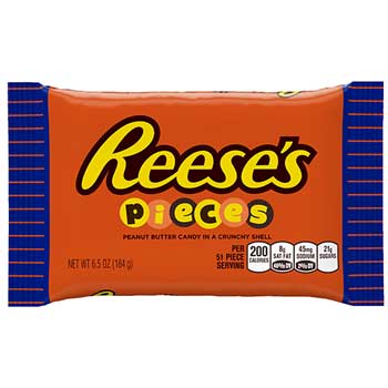 Reese&#39;s Pieces&#174; Peanut Butter Candy, 6.5 oz., 24/CS