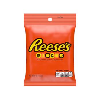 Reese&#39;s Pieces Peanut Butter Candy, 5.3 oz, 12/Case