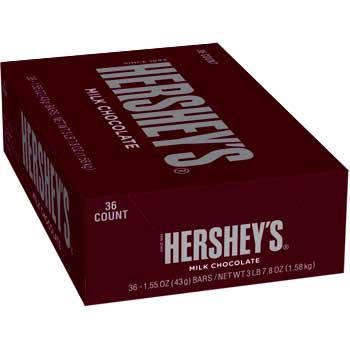 Hershey&#39;s Milk Chocolate Bar, 36/BX